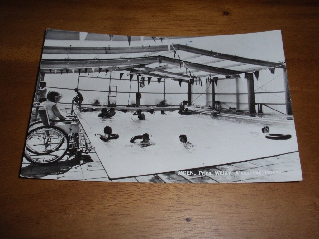 Zwembad Prins Willem Alexander Hoeve Roden Rolstoel, Verzenden, 1960 tot 1980, Gelopen, Drenthe