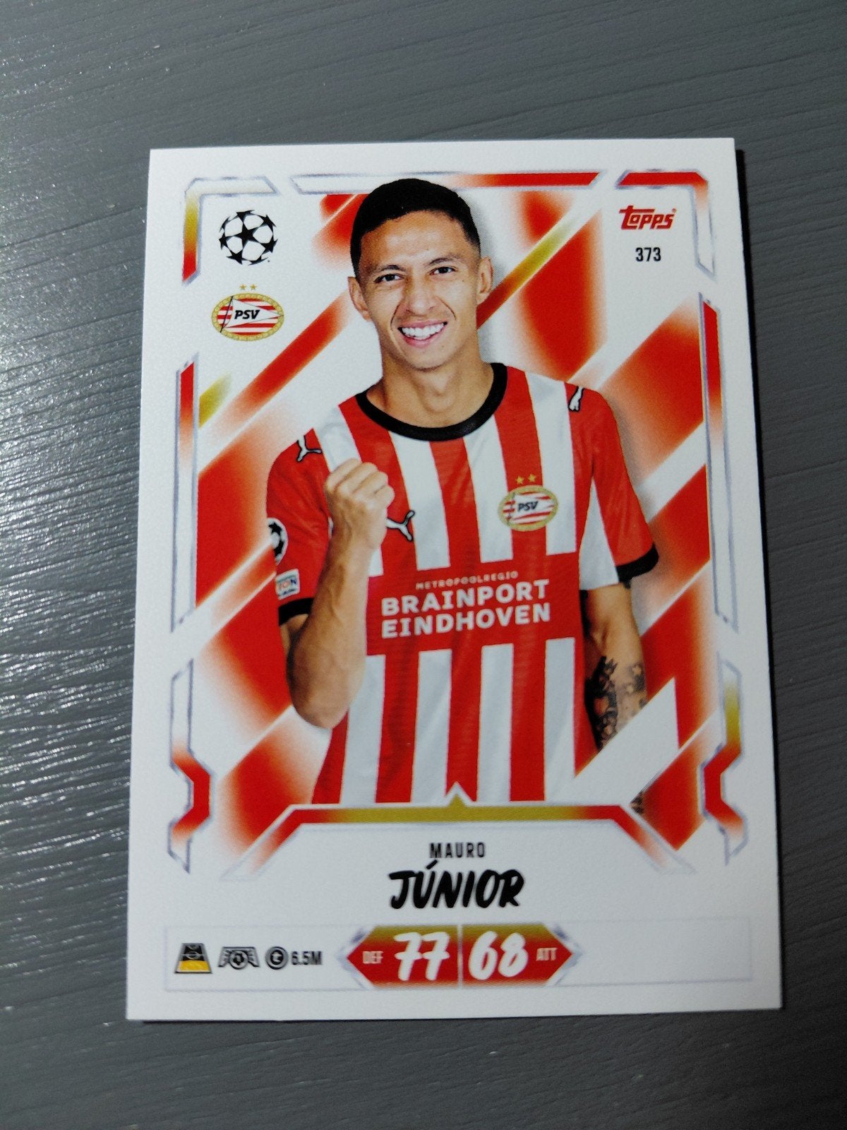 mauro junior (psv) topps match attax 2027, Ophalen of Verzenden, Nieuw, PSV, Spelerskaart