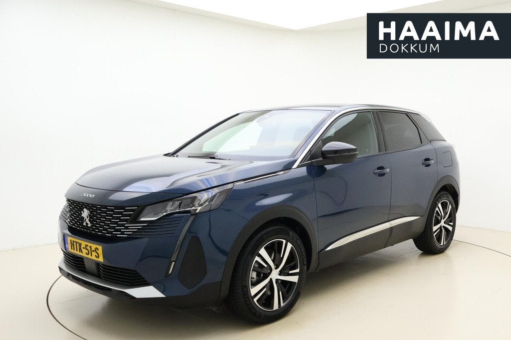 Peugeot 3008 1.6 HYbrid 225 Allure Pack Business | Achteruit, Auto's, Peugeot, Euro 6, Blauw, Leder en Stof, Plug-in hybride