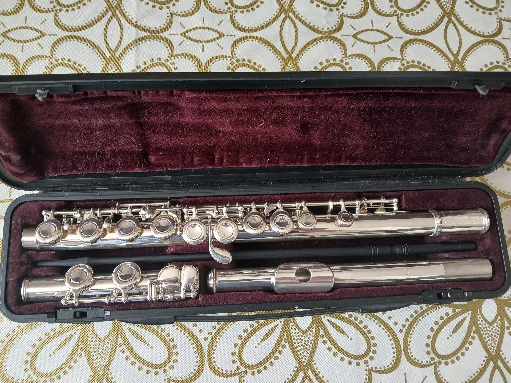 Yamaha 211 dwarsfluit, Ophalen of Verzenden, Gebruikt, Dwarsfluit, Met koffer of tas