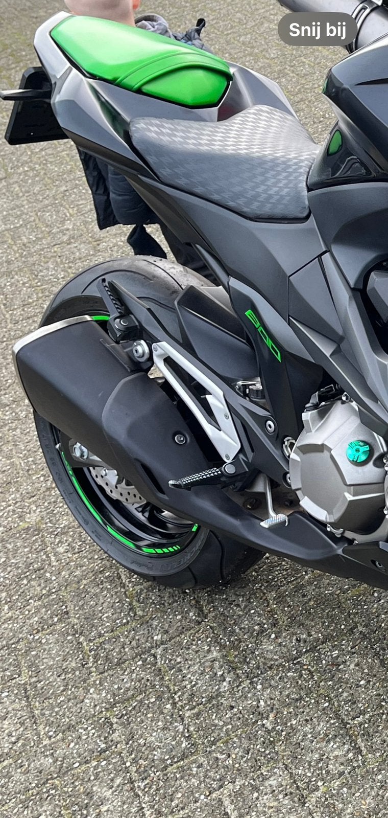 Uitlaat demper Kawasaki z800, Motoren, Accessoires | Stickers, Ophalen of Verzenden