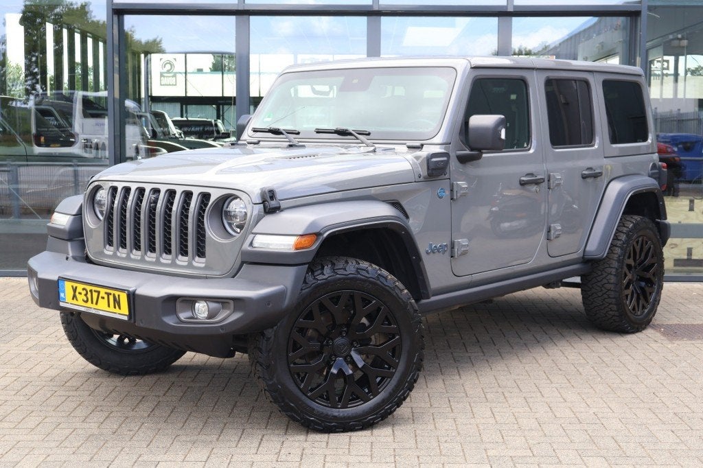 Jeep WRANGLER 4XE 380 RUBICON / Brute 20 inch / Plug In Hybr, Auto's, Jeep, Automaat, Huisgarantie, 4 cilinders, Vierwielaandrijving