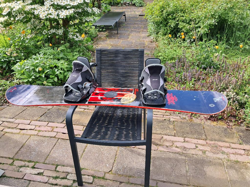 Nitro snowboard met tas en bindingen, Sport en Fitness, Snowboarden, Ophalen, Gebruikt, Board