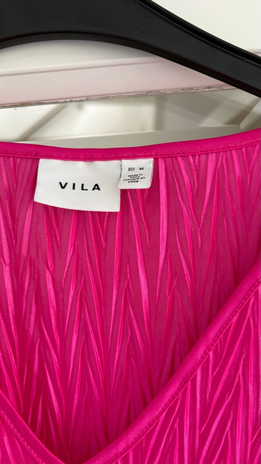 Vila Blouse Lichtgewicht Korte Mouw Maat 38, Verzenden, Zo goed als nieuw, Maat 38/40 (M), Roze