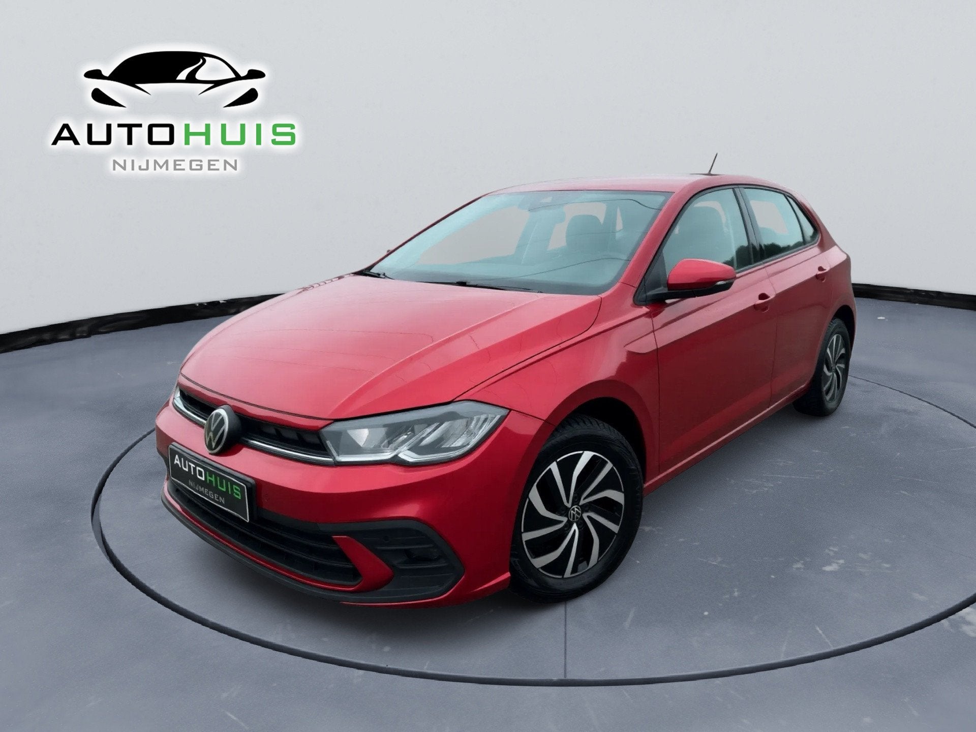 Volkswagen Polo 1.0 TSI Life DSG Kings Red Metallic Zeer com, Stof, Gebruikt, Zwart, 95 pk
