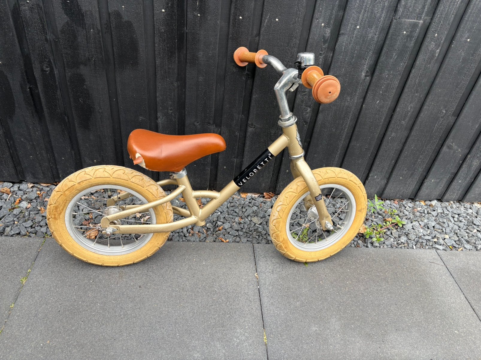 Veloretti limited edition goud loopfiets, Ophalen, Gebruikt, Minder dan 16 inch