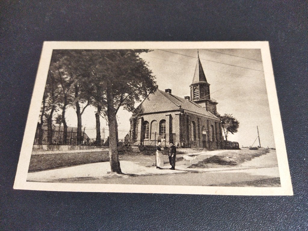 Ansichtkaart Urk kerkje aan de zee, Ophalen of Verzenden, 1940 tot 1960, Ongelopen, Flevoland