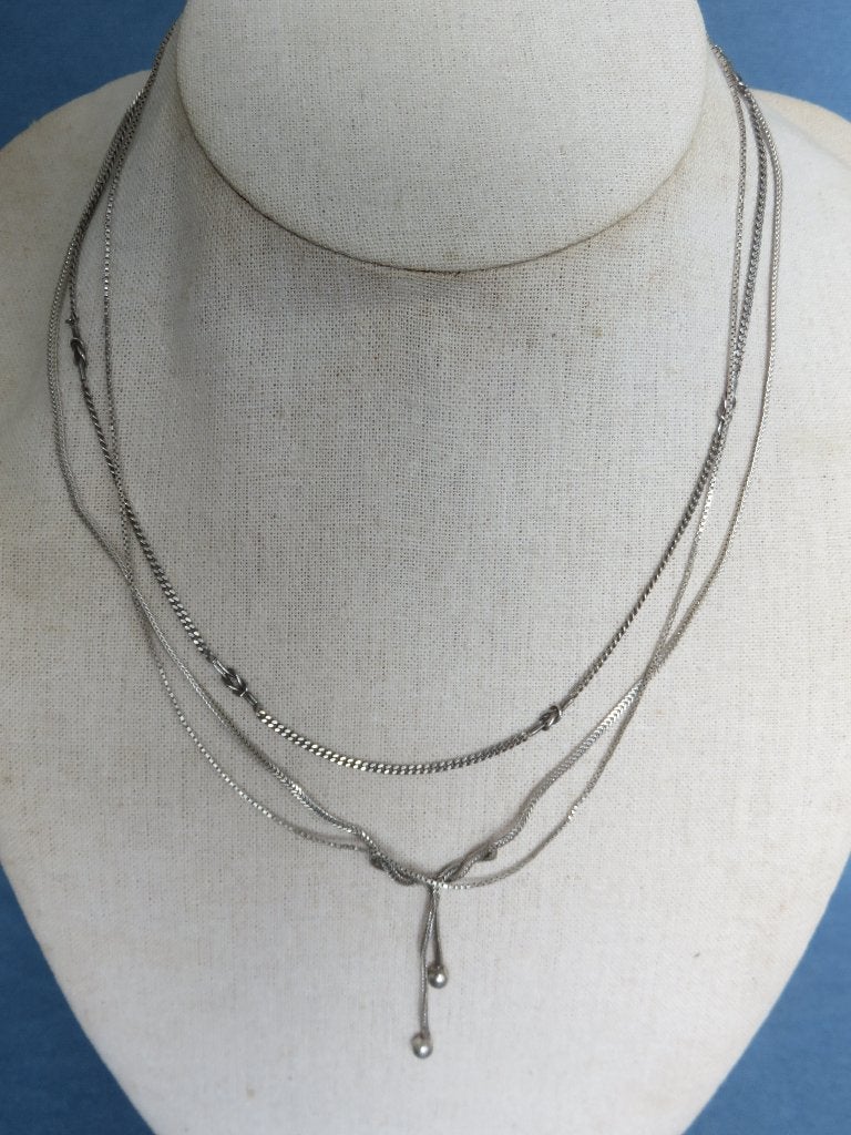 3 Antieke kettinkjes in 925 zilver, Ophalen of Verzenden, Zilver, Ketting