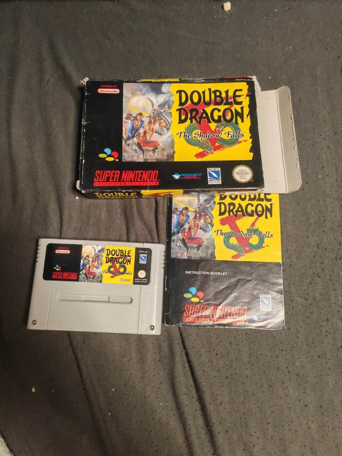 Double Dragon: The Shadow Falls SNES - Compleet in doos, Spelcomputers en Games, Ophalen, Gebruikt, Vechten, 2 spelers
