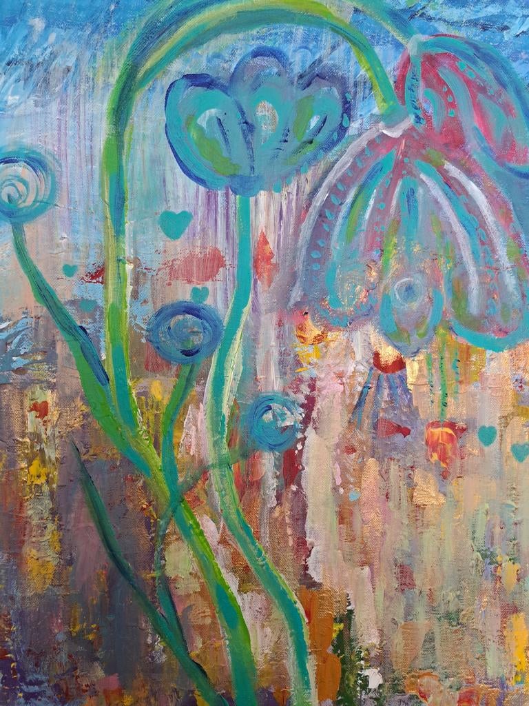 Acryl schilderij Coraworkshops Hilversum 40x60, Ophalen of Verzenden