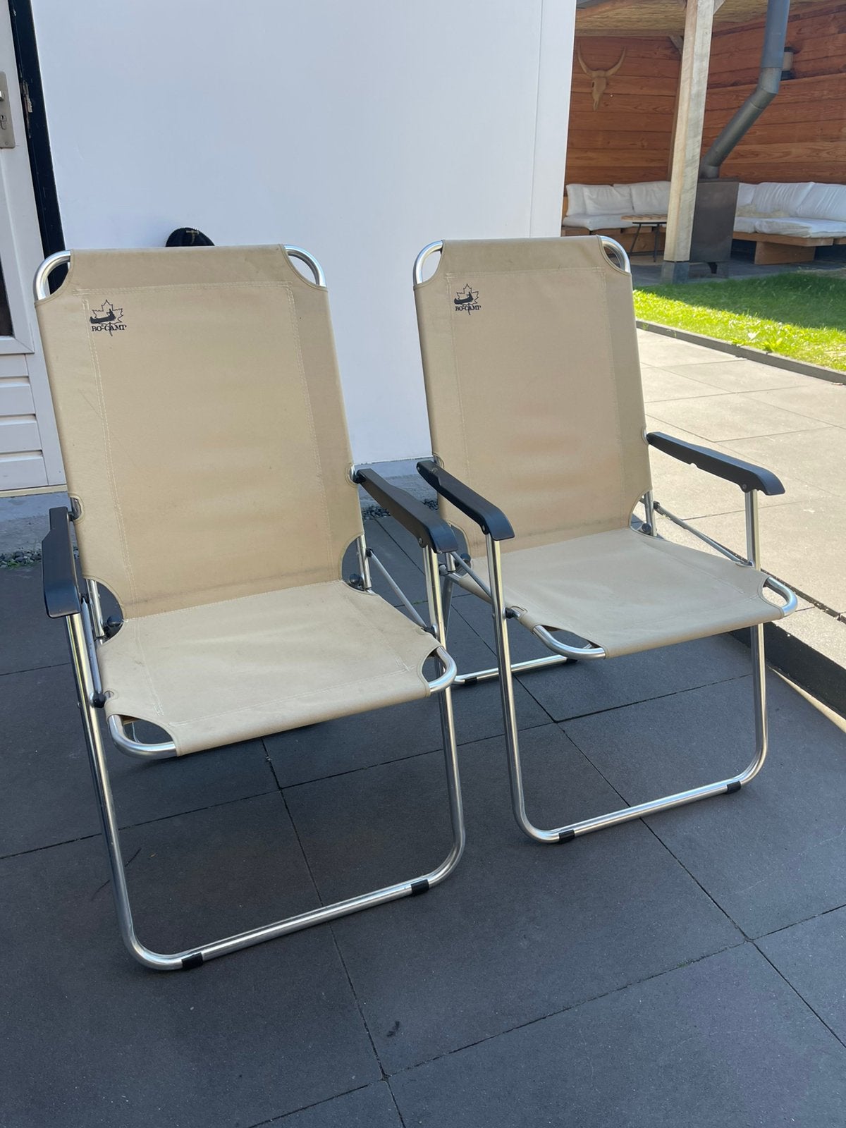 2x bocamp klapstoelen, Ophalen, Gebruikt, Campingstoel