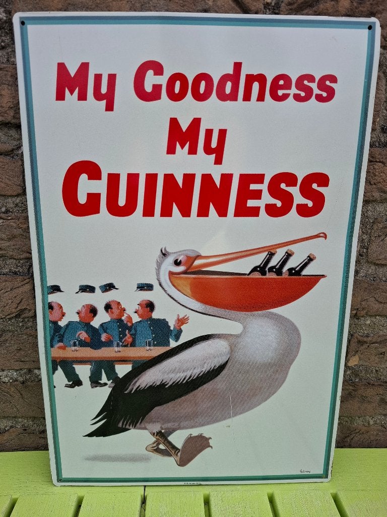 Reclamebord My Goodness, my Guinness 47 x 32 cm, Ophalen of Verzenden, Nieuw, Reclamebord, Plaat of Schild, Overige merken