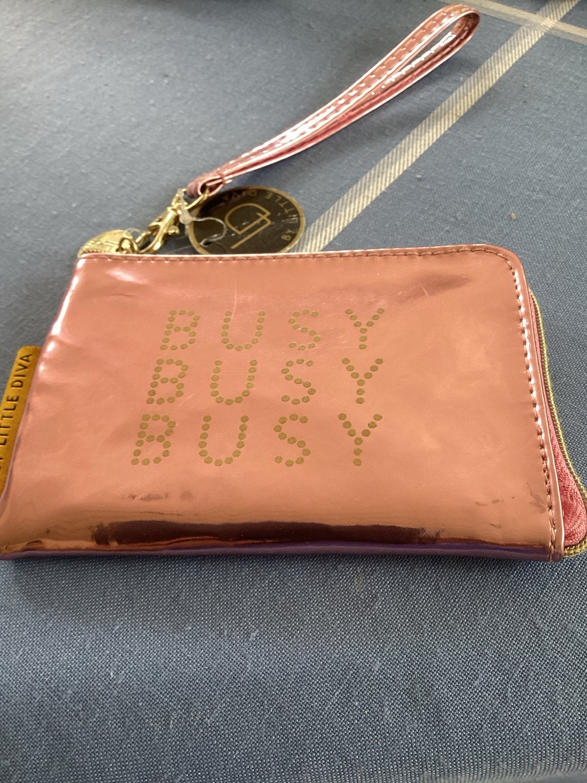 Roze portemonnee/etui 'Busy Busy Busy' by Little Diva, Ophalen of Verzenden, Zo goed als nieuw, Roze, Overige merken