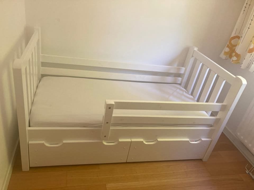 Peuterbed (model Tim, Rockwood), Kinderen en Baby's, Gebruikt, 70 tot 85 cm, 140 tot 160 cm, Ophalen