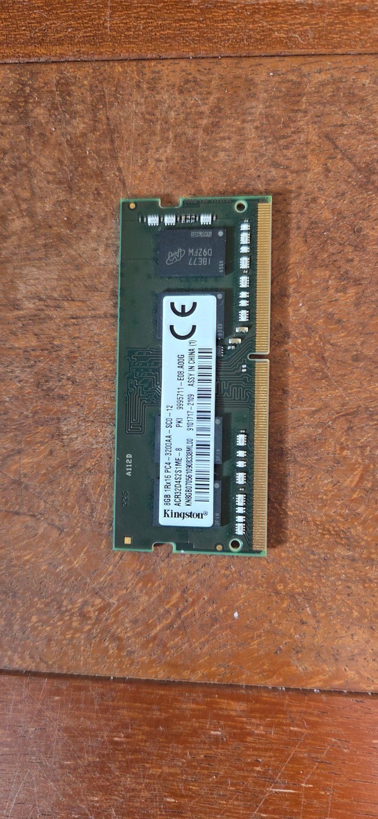 Kingston 8GB DDR4 RAM PC4-3200AA Laptop Geheugen, DDR4, 8 GB, Ophalen of Verzenden, Zo goed als nieuw