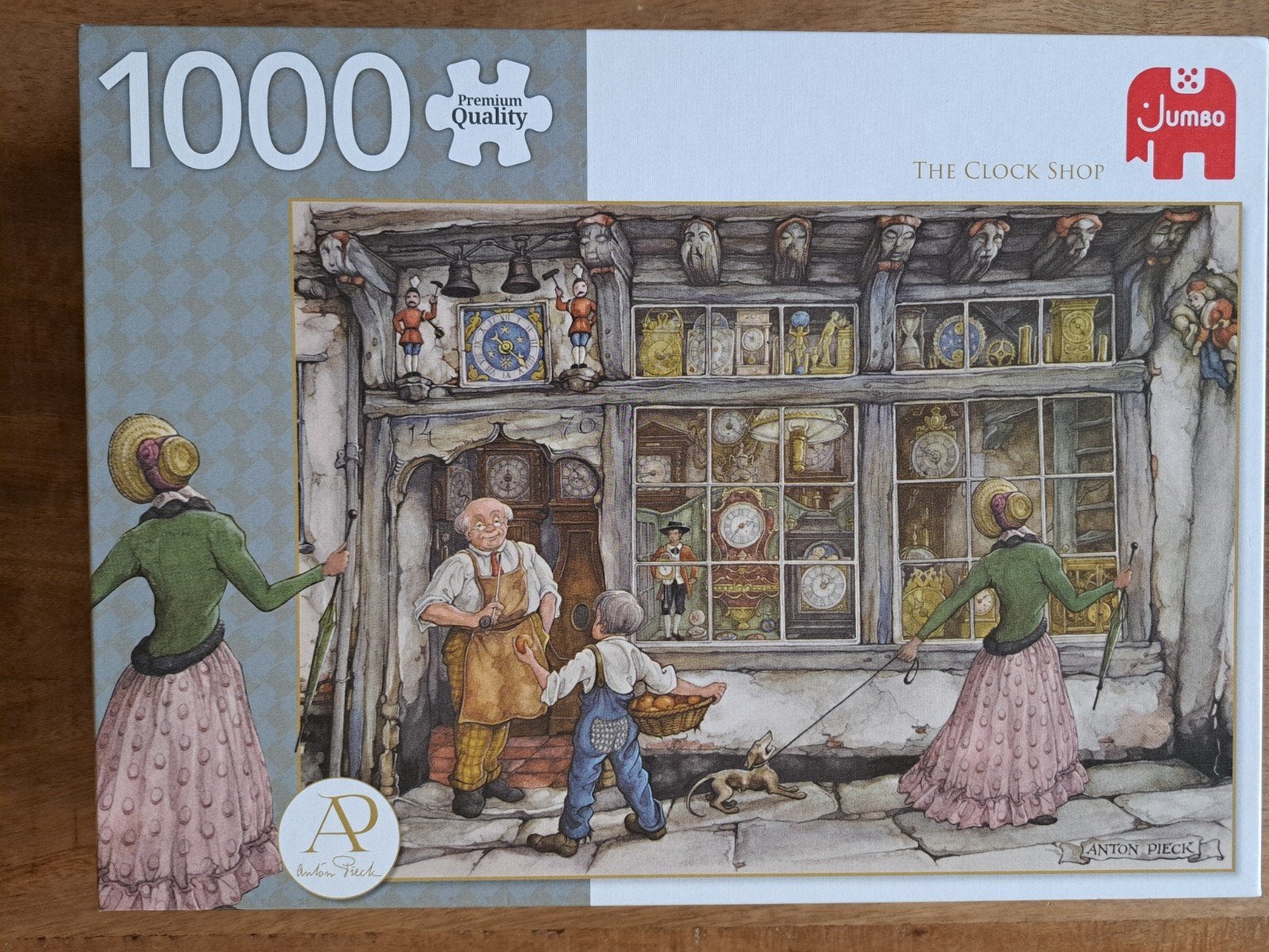 Jumbo Anton Pieck puzzel  De Klokkenwinkel 1000 stukjes, Ophalen of Verzenden, 500 t/m 1500 stukjes, Zo goed als nieuw, Legpuzzel