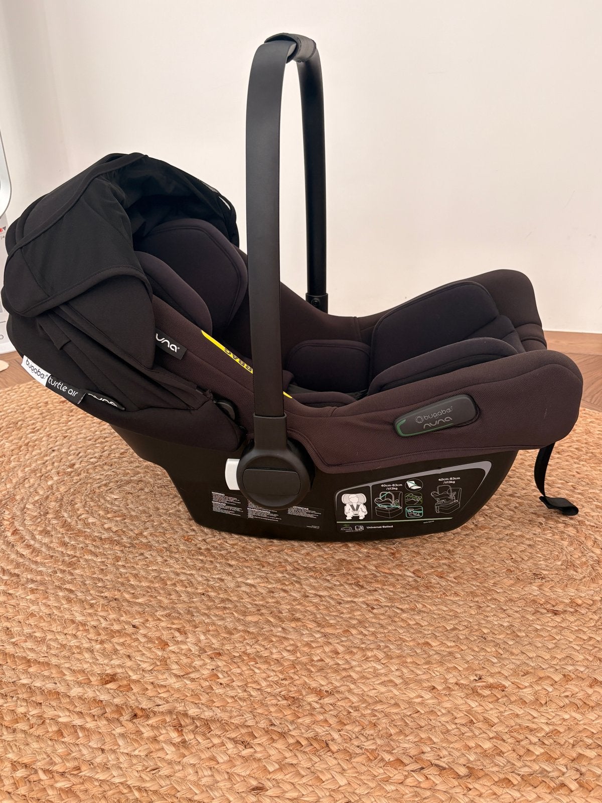 Bugaboo Turtle Air by Nuna autostoel - Zo goed als nieuw, Overige merken, Autogordel of Isofix, Zo goed als nieuw, 0 t/m 13 kg
