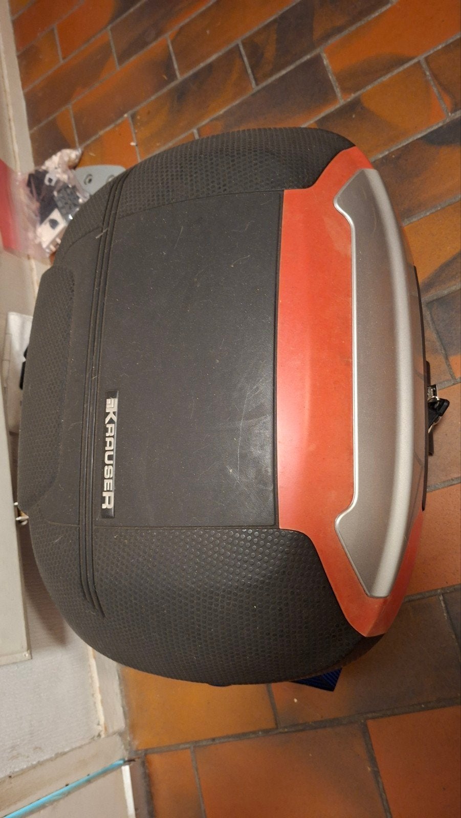 Krauser topkoffer met beugel voor bevestiging, Motoren, Ophalen of Verzenden, Zo goed als nieuw