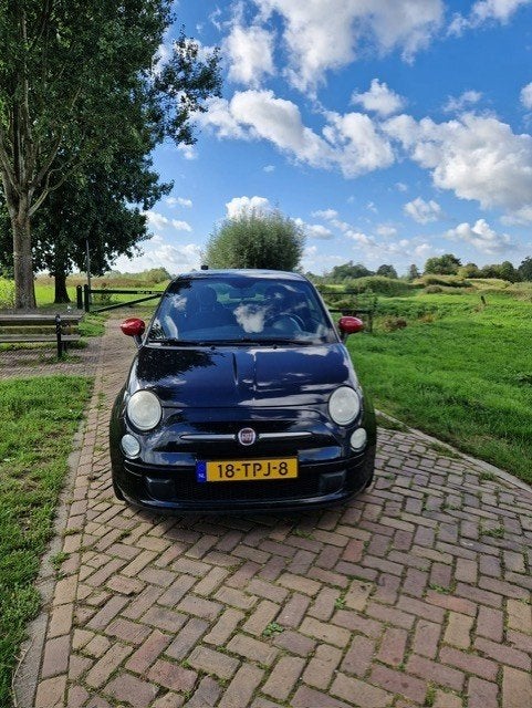 Fiat 500 0.9 85pk Twinair Turbo 2012 Zwart, Voorwielaandrijving, Origineel Nederlands, Particulier, Onderhoudsboekje
