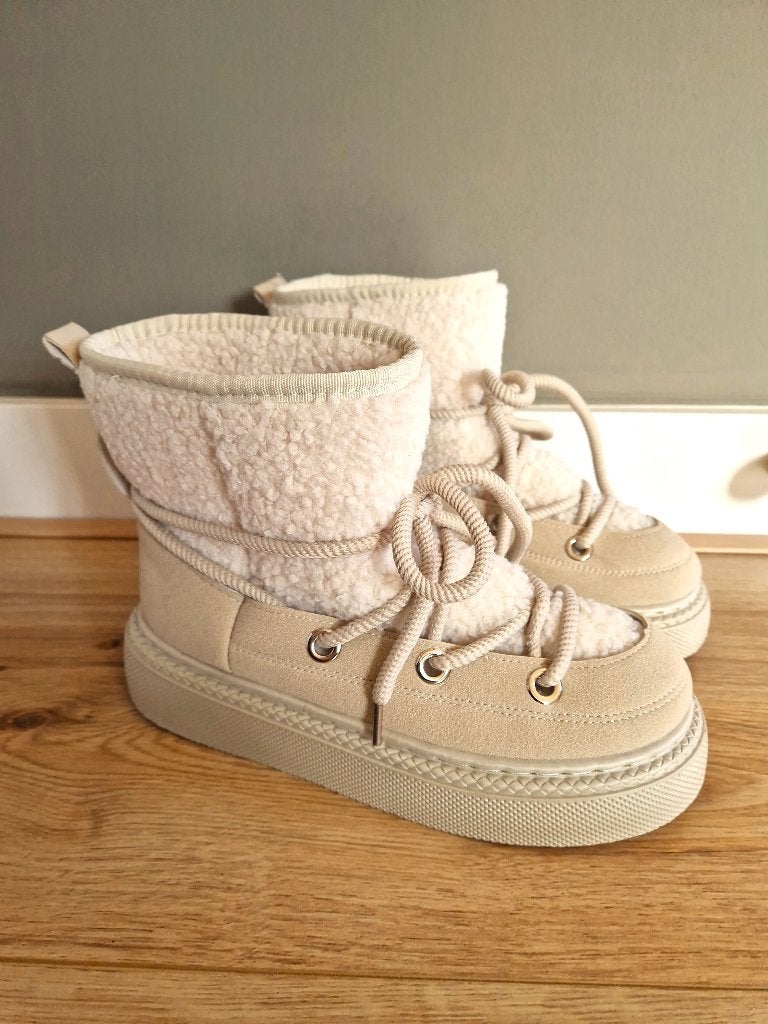 Snowboots enkellaarzen teddy maat 40 = maat 39, Verzenden, Beige, Snowboots, Nieuw