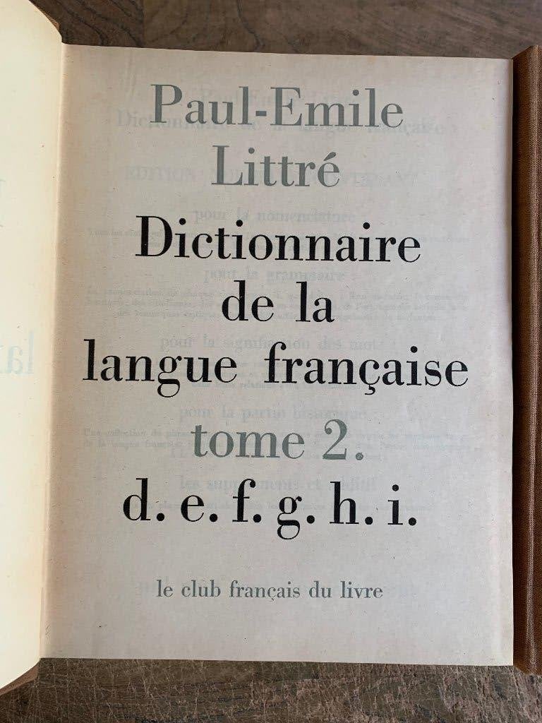 Littre Dictionnaire langue française 4 delen compleet Frans, Ophalen of Verzenden, Gelezen