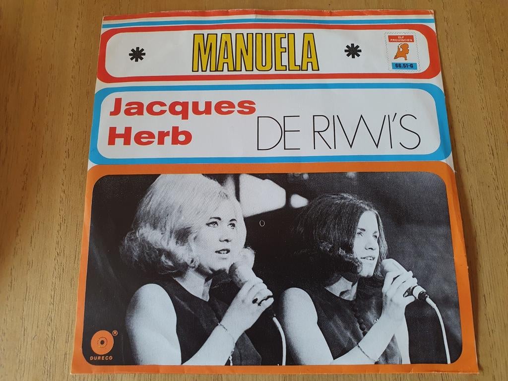Jacques Herb & De RIWI'S - Manuela ( Piraten ), Ophalen of Verzenden, Zo goed als nieuw, Overige formaten, Levenslied of Smartlap