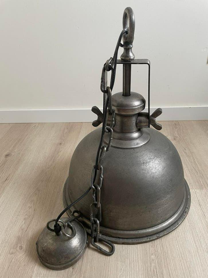 Industriele lamp, Ophalen, Zo goed als nieuw, Rond, 25 tot 50 cm