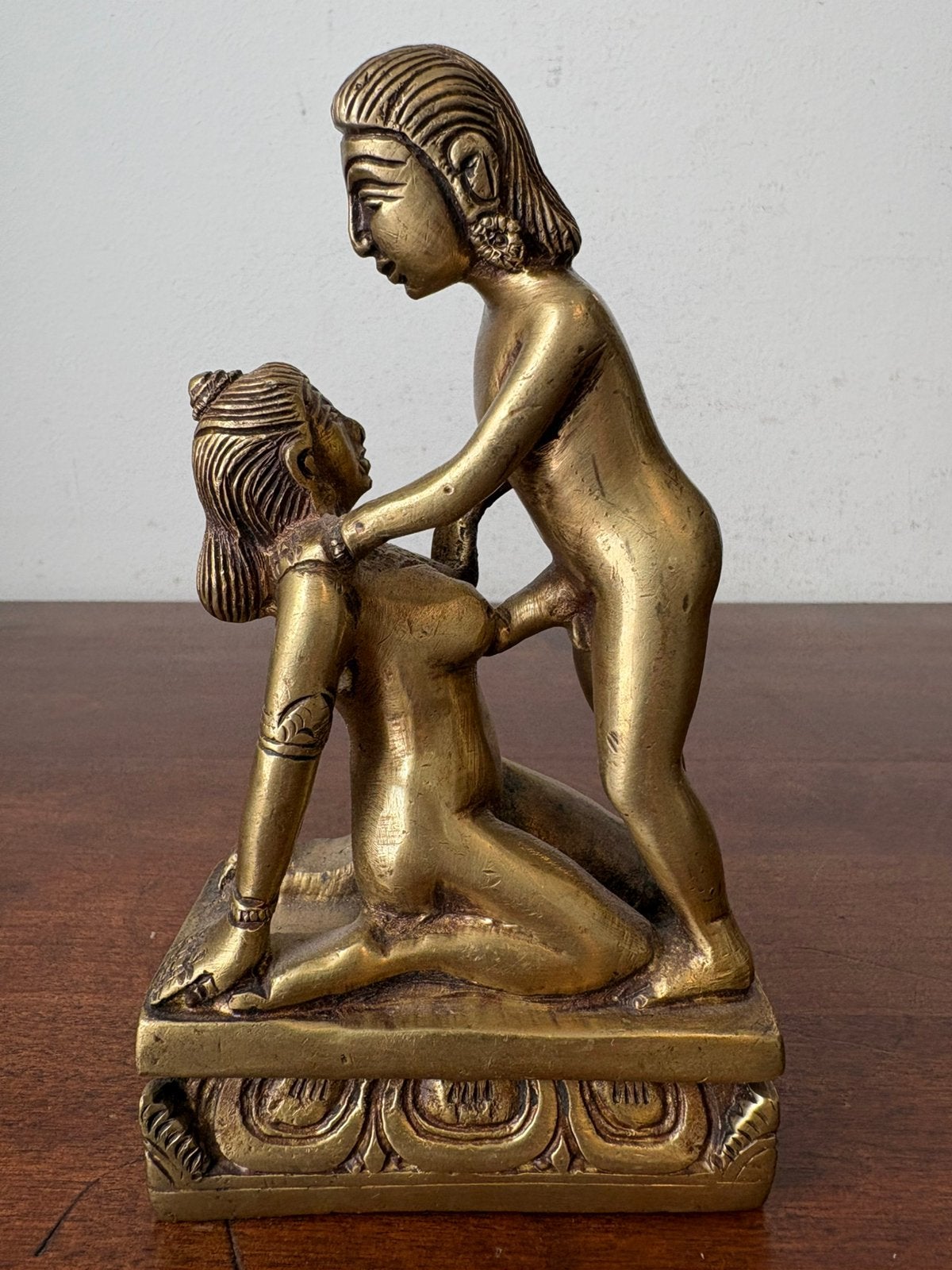 Beeld erotisch vrouw man naakt Kamasutra india, Verzamelen, Beelden en Beeldjes, Ophalen of Verzenden, Gebruikt, Mens