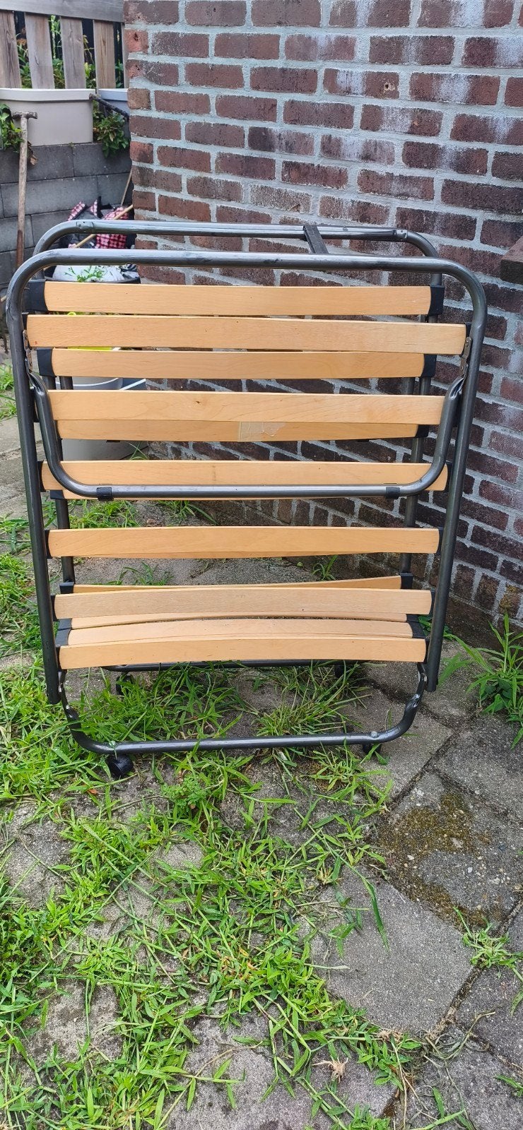 Opklapbed / Logeerbed 190x80 cm - Zo goed als nieuw, Huis en Inrichting, Ophalen, Eenpersoons, 190 cm of minder, Zo goed als nieuw