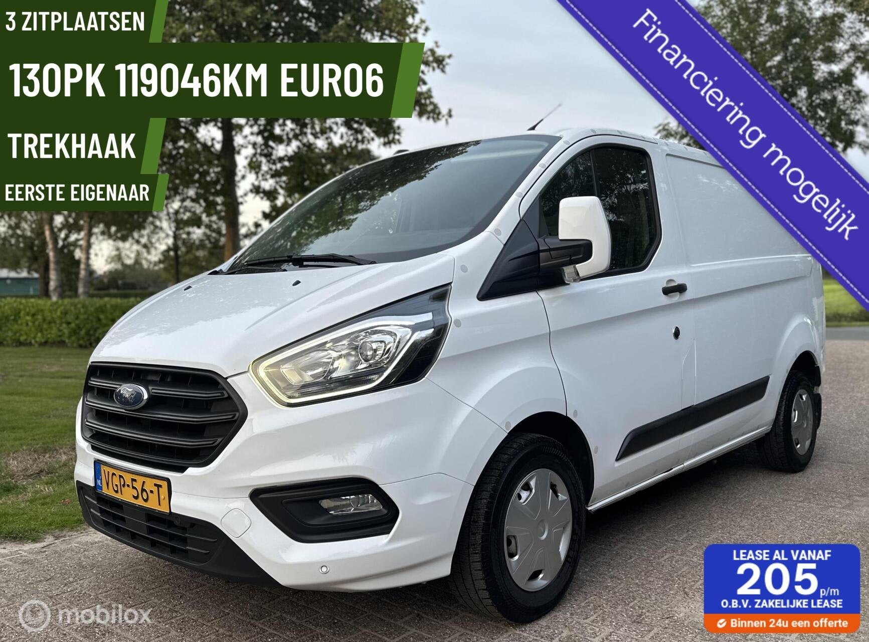 Ford Transit Custom 300 2.0 TDCI 129 PK L1H1 Trend MHEV, Auto's, Voorwielaandrijving, Dealer onderhouden, 4 cilinders, 129 pk