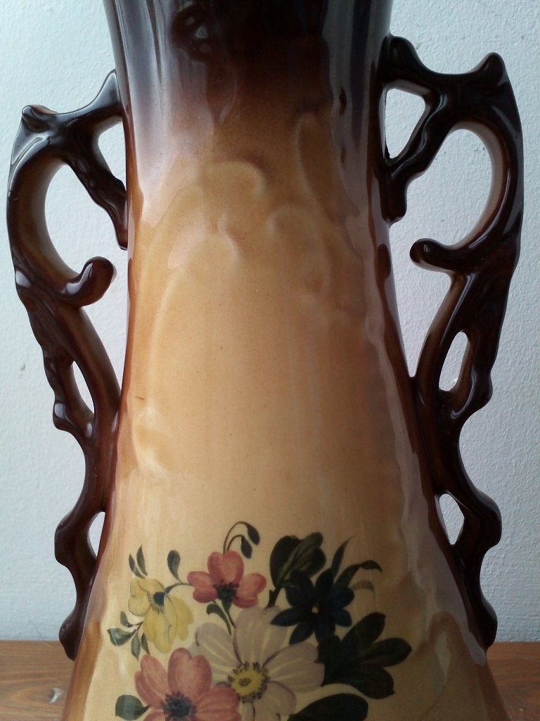Mooie antieke vaas uit Engeland van porselein 29,5 cm. 1900., Antiek en Kunst, Ophalen of Verzenden