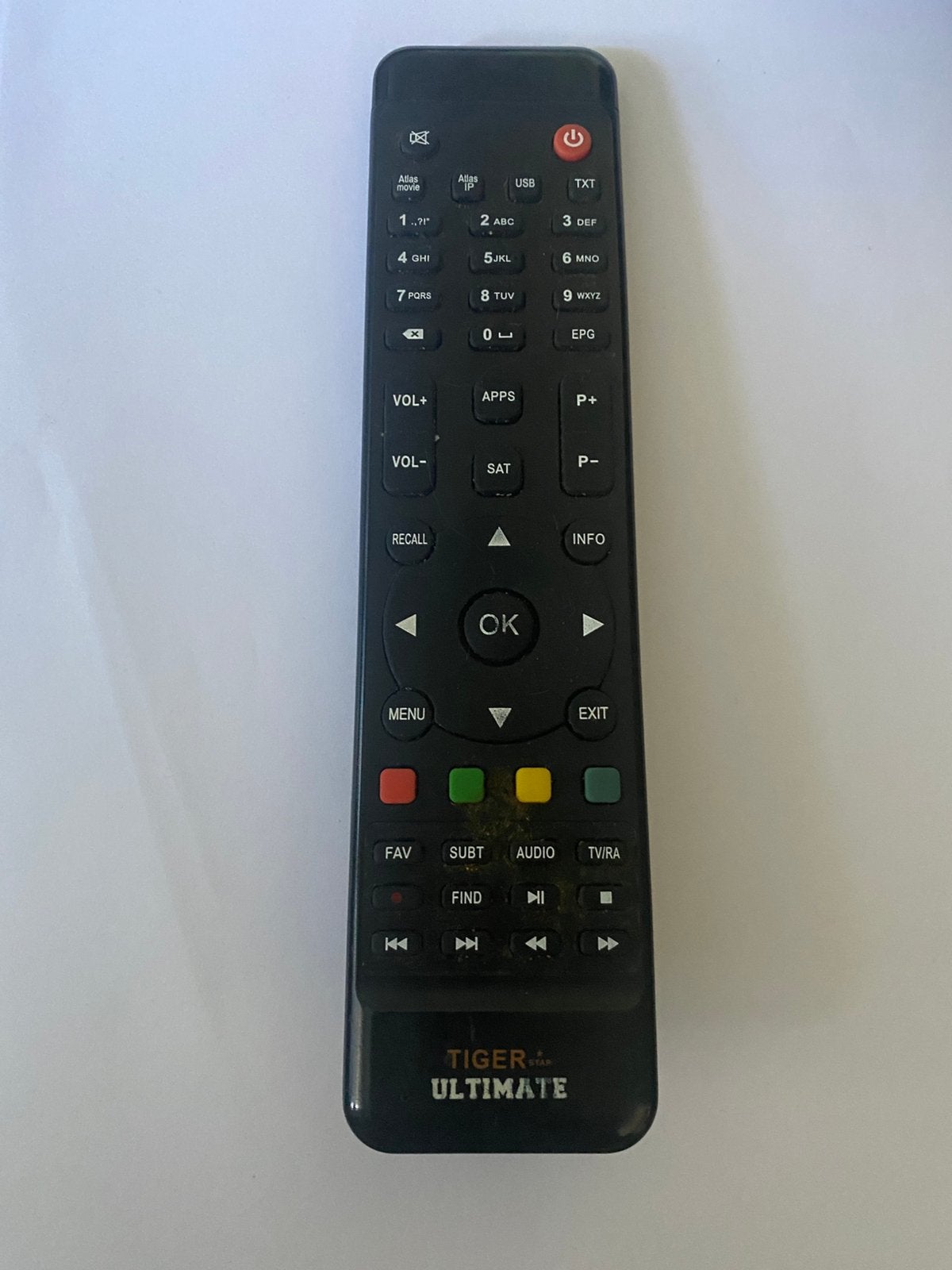 Afstandsbediening voor Tiger Star Ultimate ontvanger, Audio, Tv en Foto, Afstandsbedieningen, Ophalen of Verzenden, Zo goed als nieuw