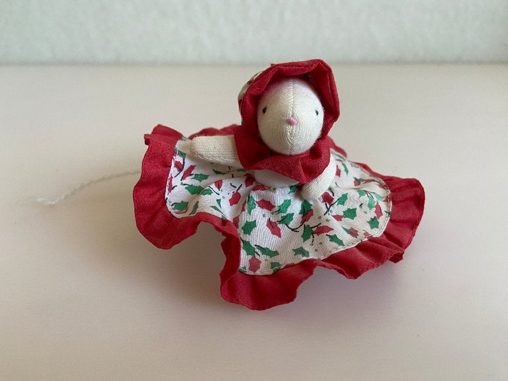 Klein muisje kerst little merry mice 6 cm, Diversen, Kerst, Ophalen of Verzenden, Gebruikt