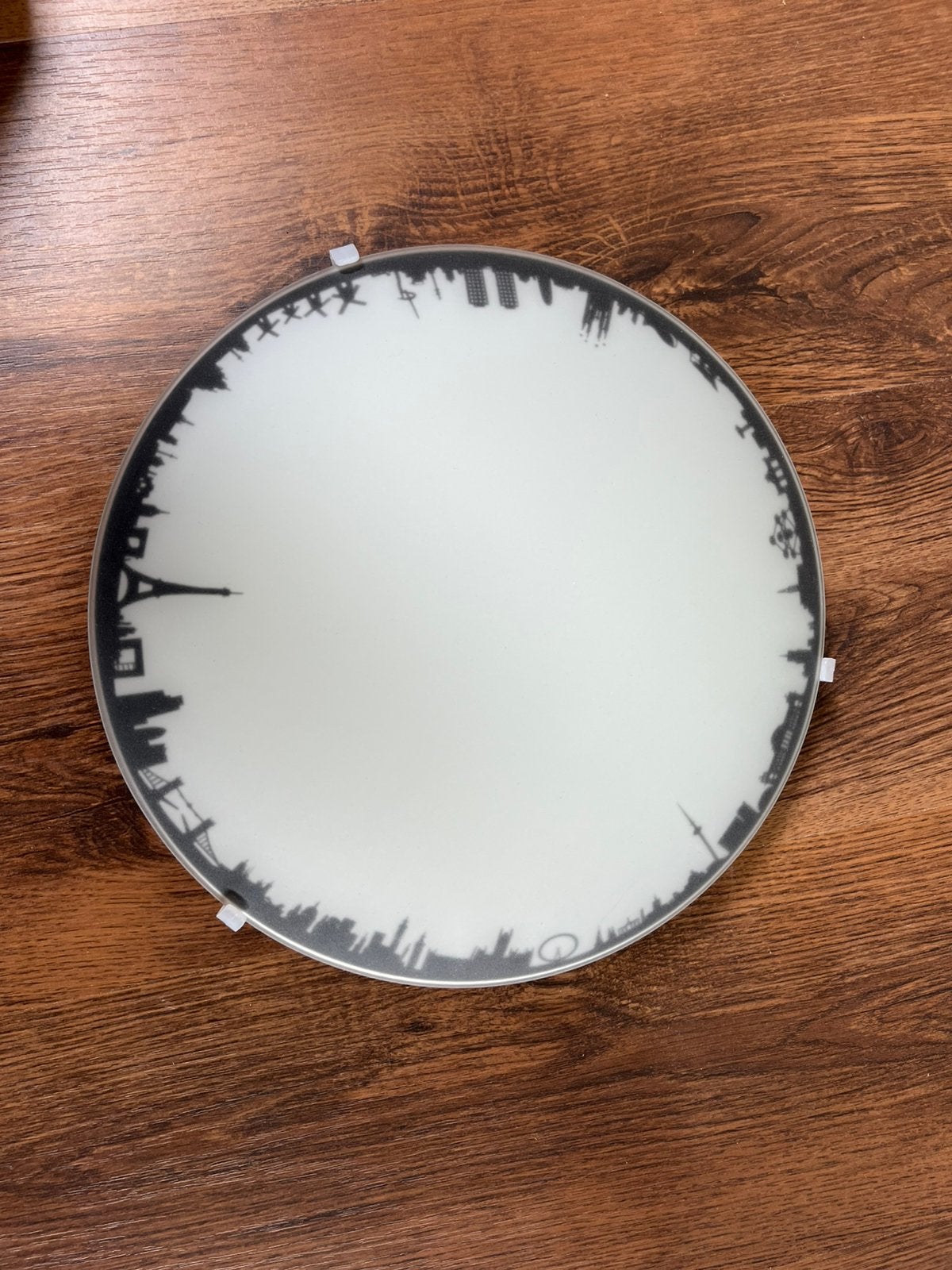 Plafondlamp wereld, Ophalen, Zo goed als nieuw, Glas