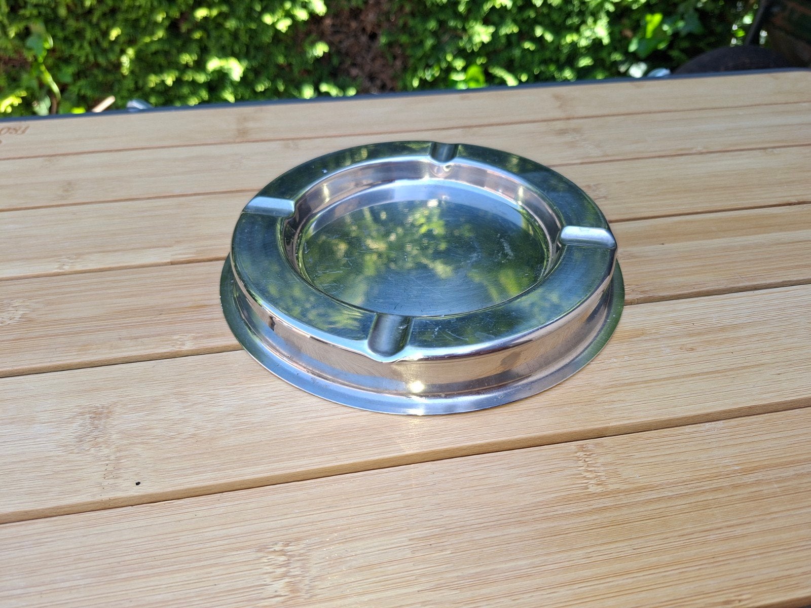 Grote metalen asbak, Ophalen of Verzenden, Gebruikt, Asbak