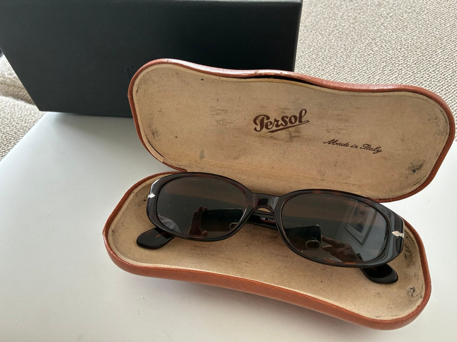 Vintage Persol zonnebril, Overige merken, Gebruikt, Zonnebril, Bruin