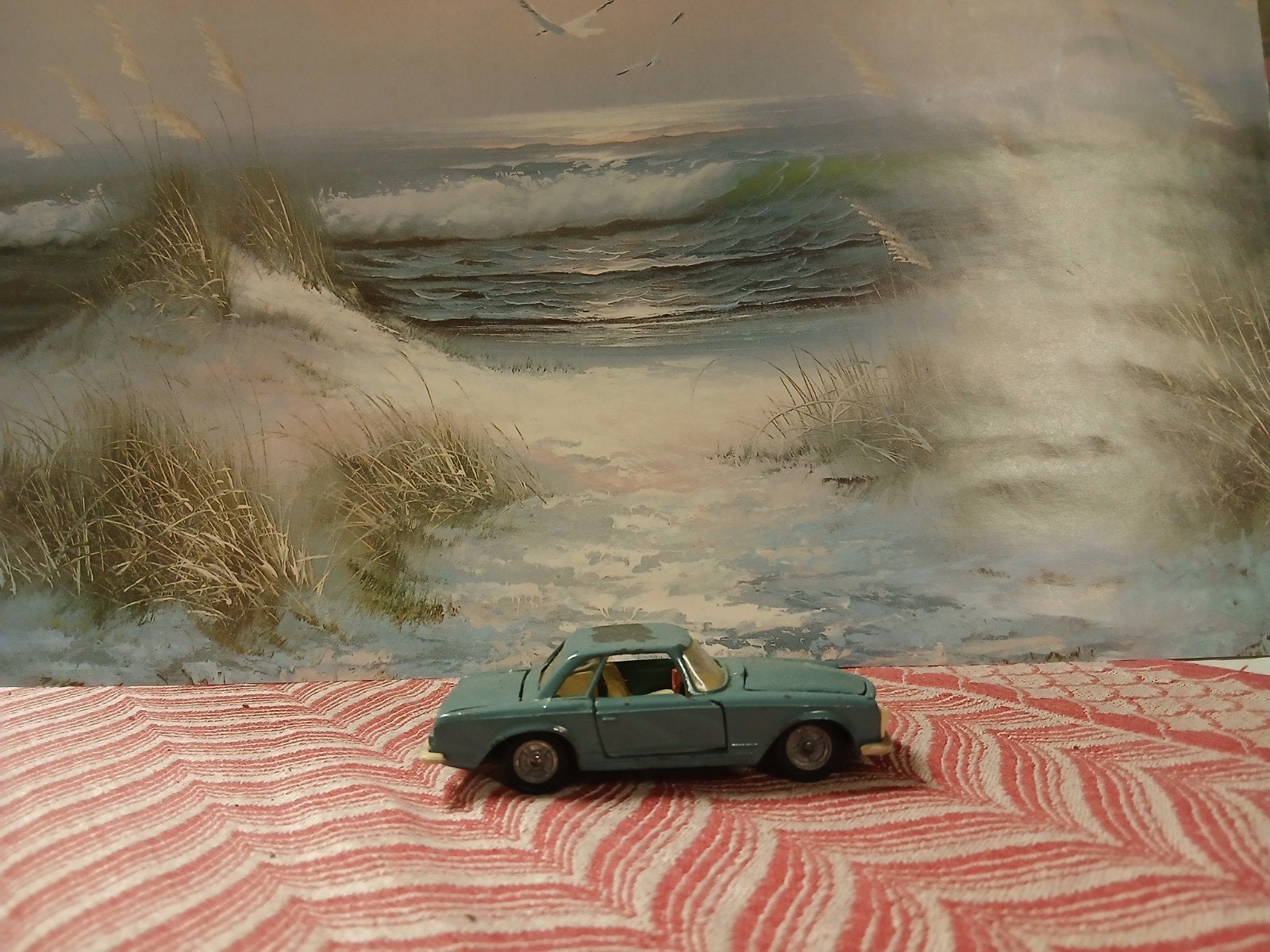 Zeldzame Vintage Mercedes-Benz 230 SL USSR Remake (1:43), Hobby en Vrije tijd, Modelauto's | 1:43, Ophalen of Verzenden