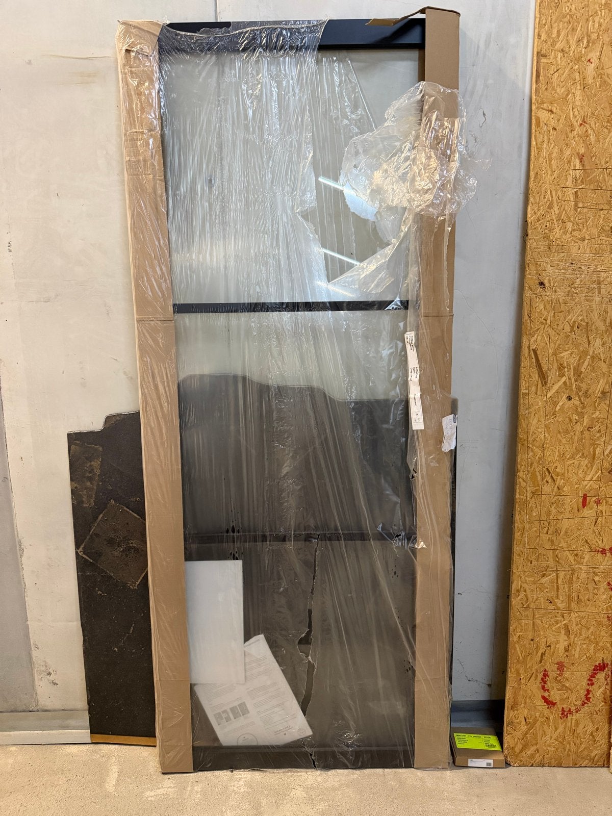 Opdekdeur Zwart 231,5x93 cm - Nieuw in verpakking, 80 tot 100 cm, 215 cm of meer, Binnendeur, Nieuw