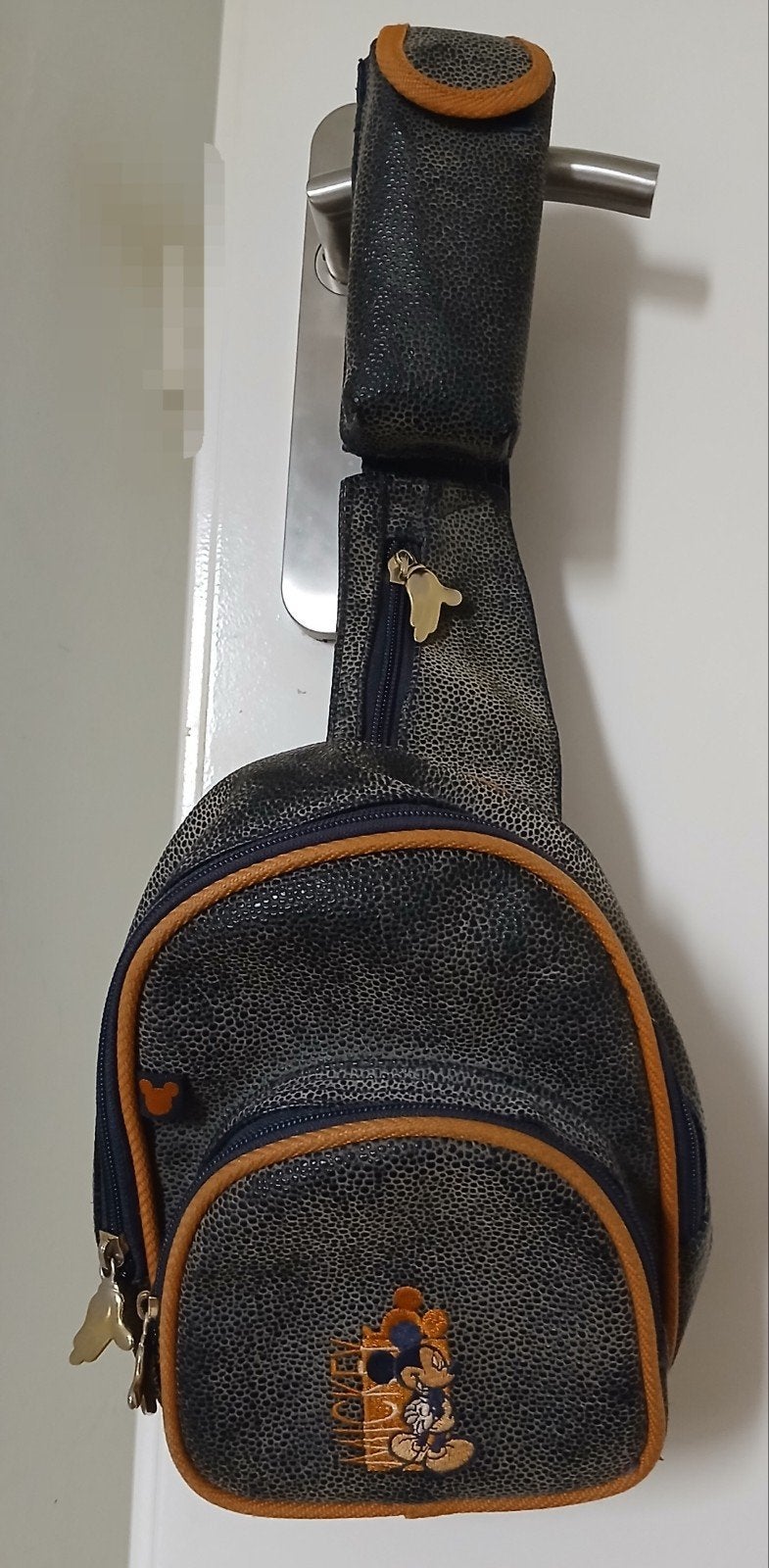 Ney Belgium vintage retro mini rugzak Mickey Mouse y2k zgan, Verzenden, Zo goed als nieuw, Overige merken