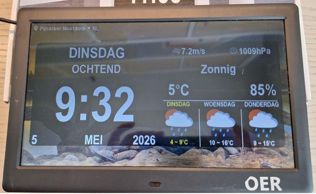 Digitale kalenderklok, Ophalen, Zo goed als nieuw, Digitaal, Overige typen