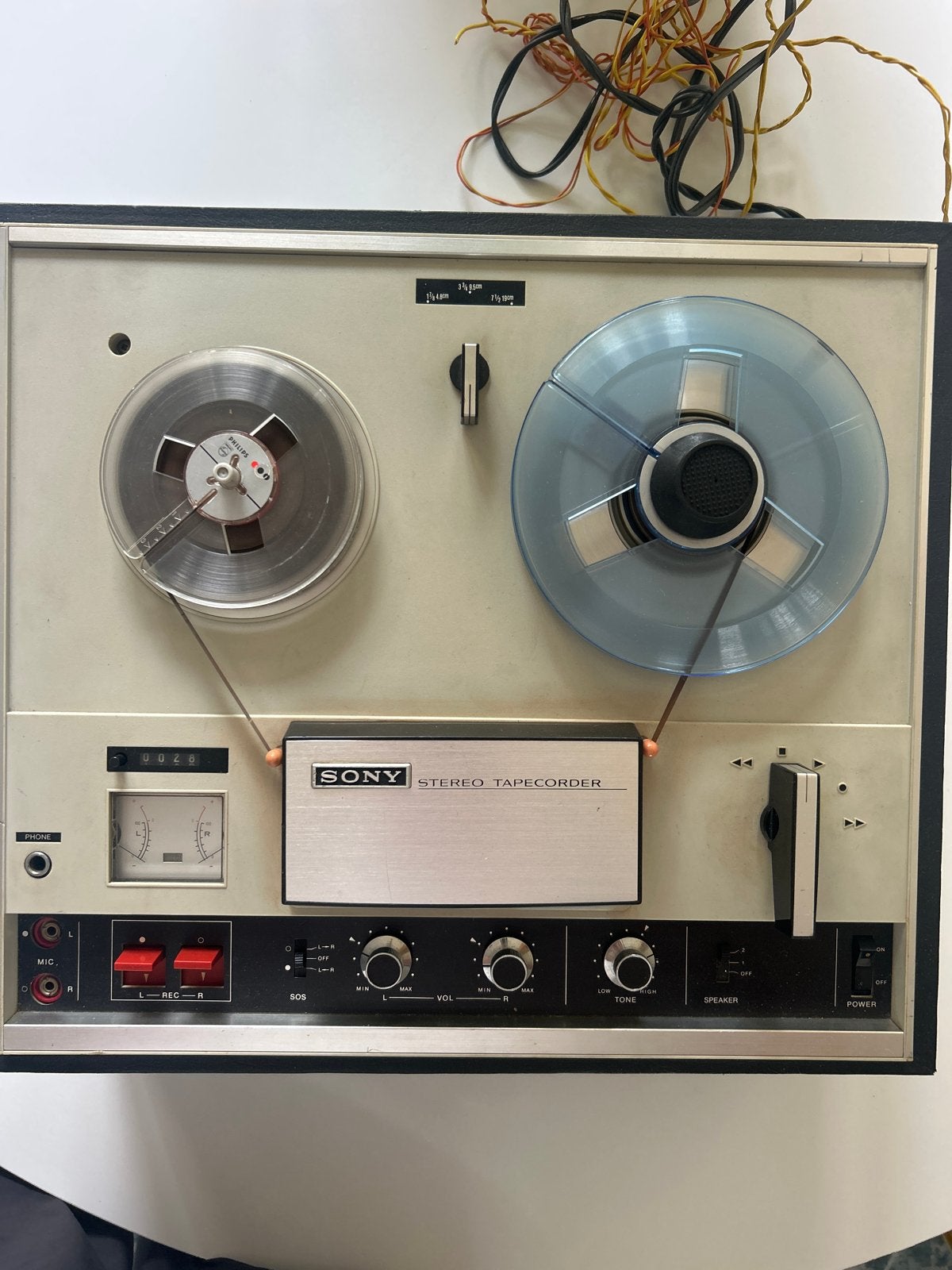 Sony TC-252 Stereo Bandrecorder met optionele speakers, Ophalen, Bandrecorder, Met banden
