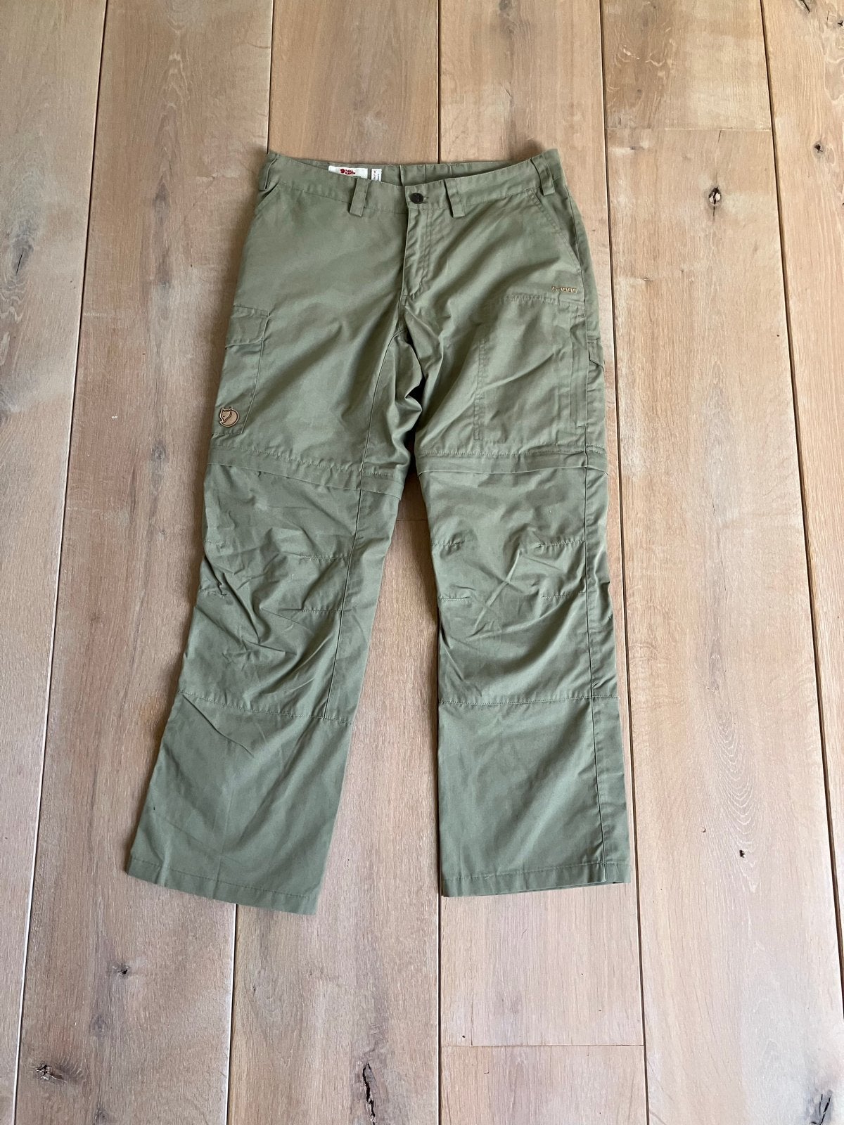 Fjällräven Karla Zip-off trousers maat 36 beige/groen, Ophalen of Verzenden, Zo goed als nieuw, Maat 36 (S), Lang