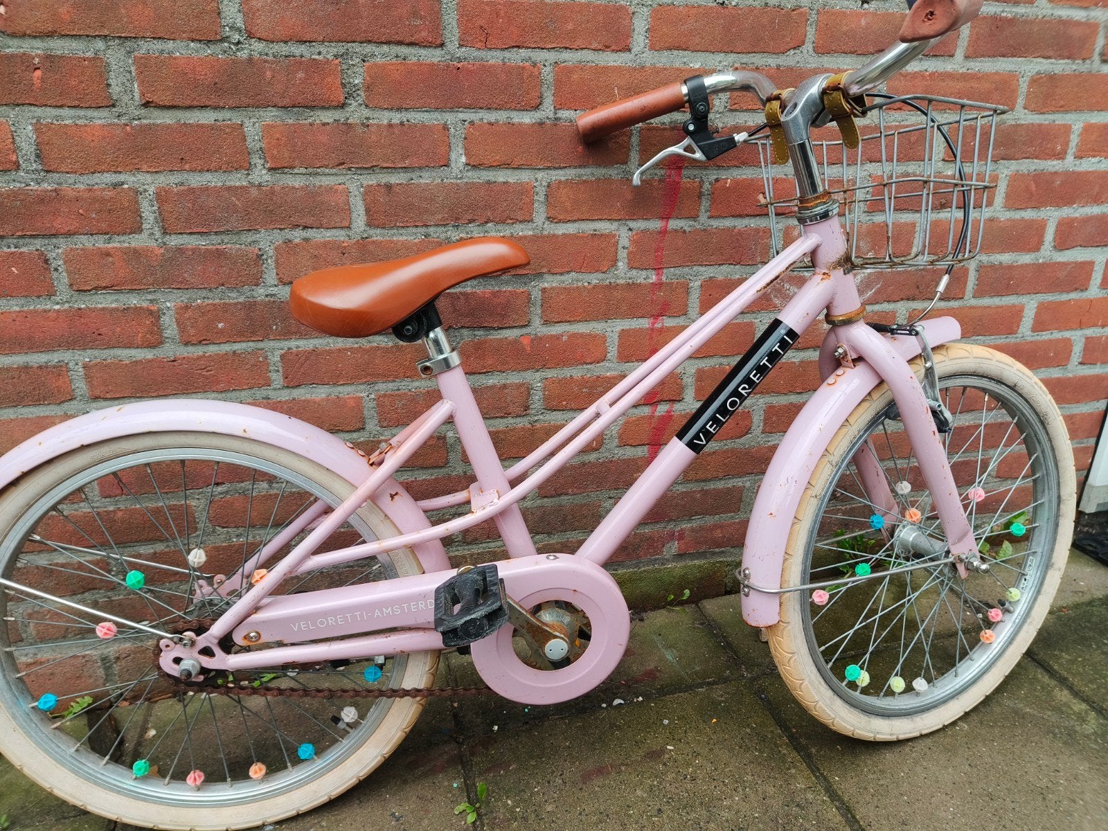 Veloretti Kinderfiets Junior Blazing Salmon 20 inch, Ophalen, Gebruikt, 20 inch of meer, Veloretti