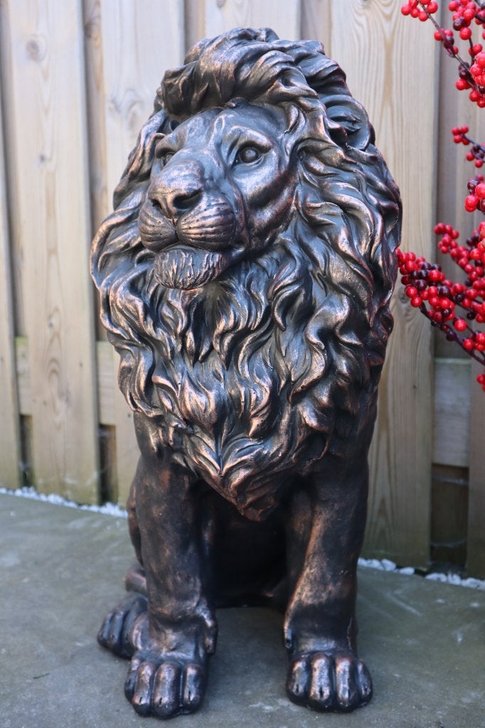 Leeuw beeld brons 60cm I Tuinbeeld & woondecoratie, -, Nieuw, Ophalen of Verzenden, -