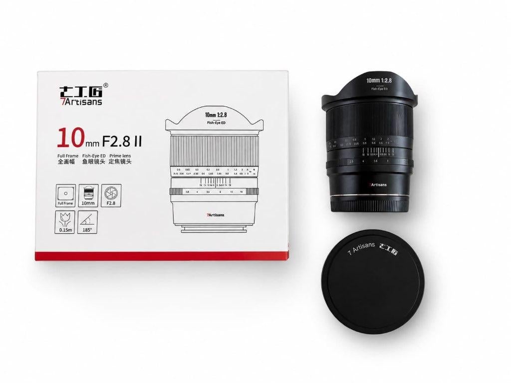 7artisans 10mm f/2.8 Mark II Fisheye — Sony E-mount (FF), Ophalen of Verzenden, Zo goed als nieuw, Groothoek Fisheye-lens