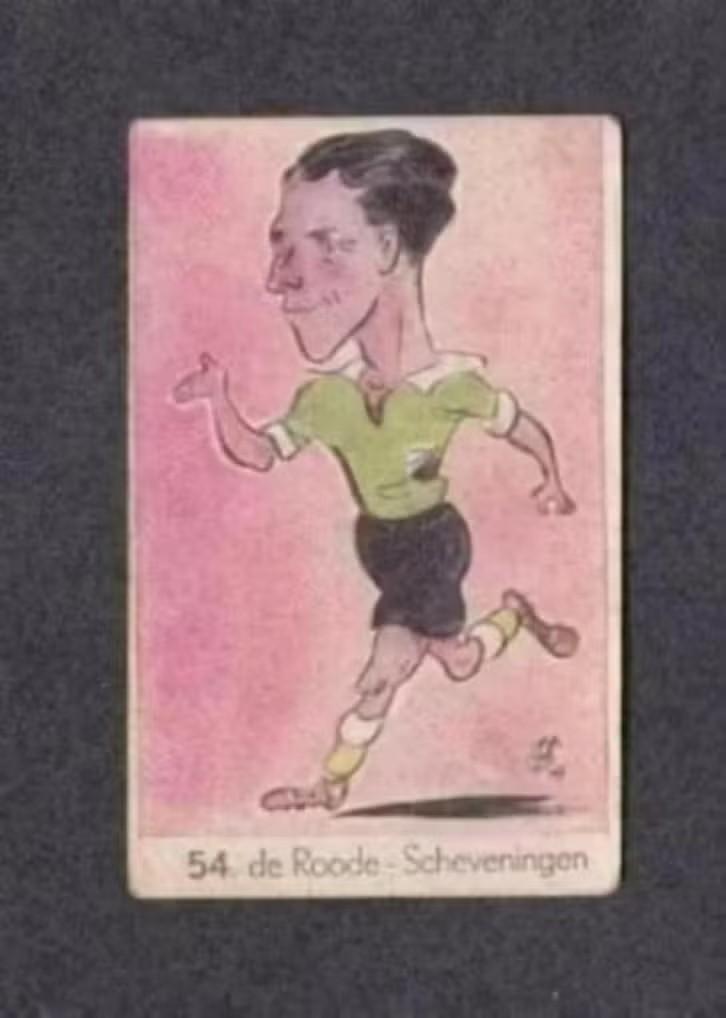 Voetbalplaatje De Roode Scheveningen 1949., Verzamelen, Ophalen of Verzenden, Zo goed als nieuw