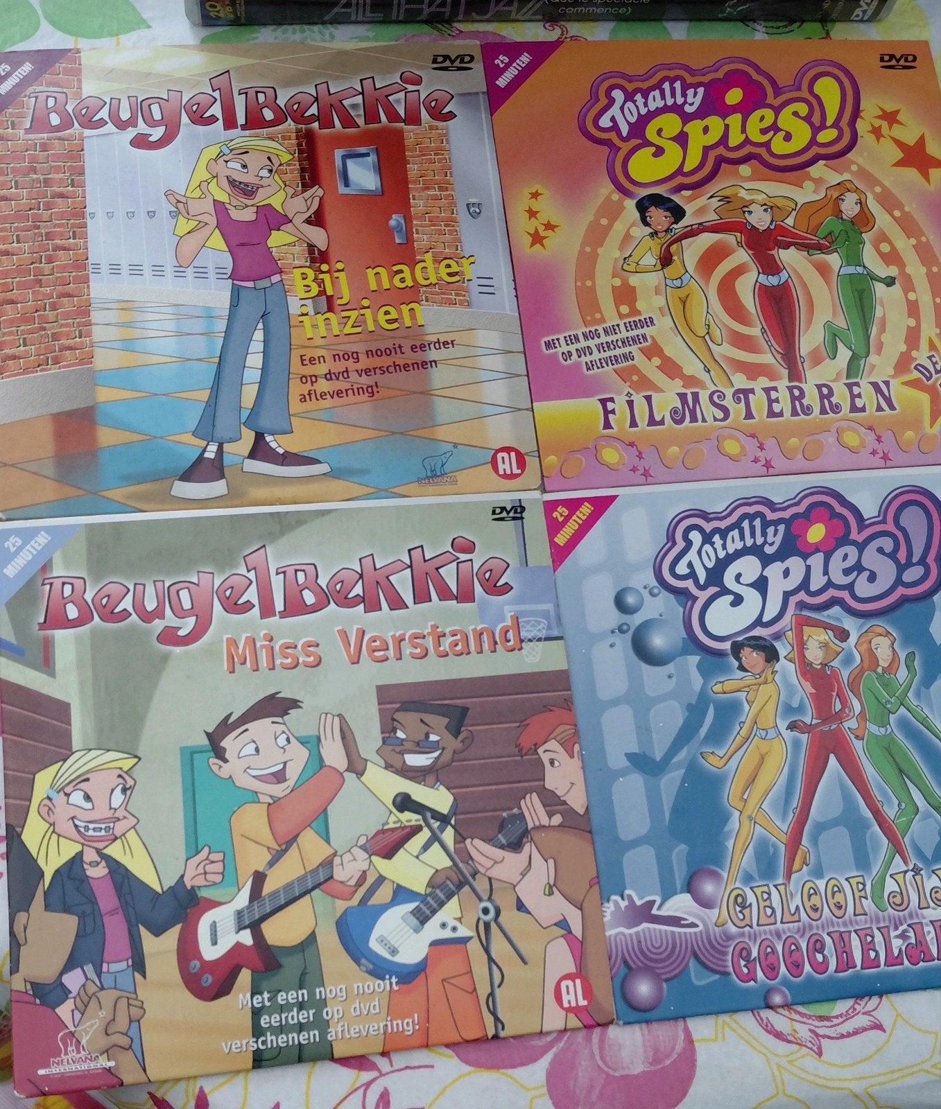 Beugelbekkie & Totally Spies! DVD's - 4 stuks, Cd's en Dvd's, Gebruikt, Animatie, Alle leeftijden, Tv-serie