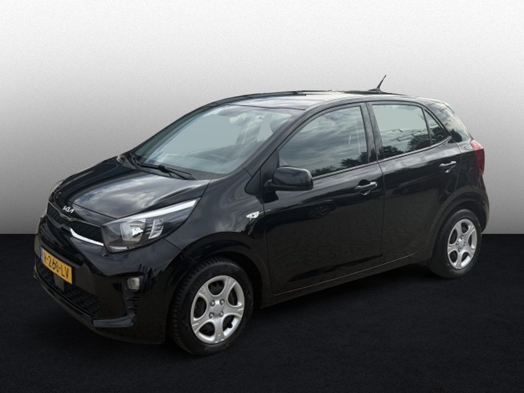 Kia Picanto 1.0 DPi ComfortLine AIRCO - ALL SEASON BANDEN, Voorwielaandrijving, Gebruikt, 4 stoelen, Zwart