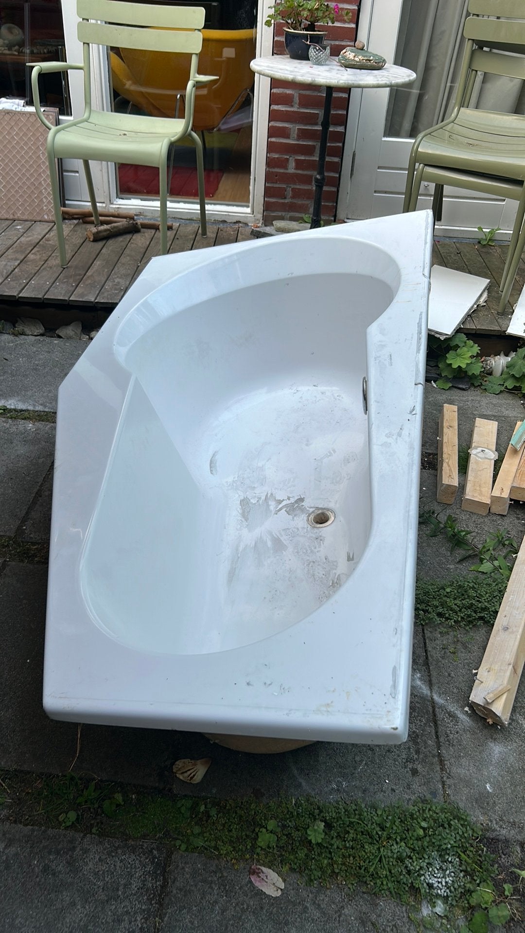 Ligbad gratis af te halen, Ophalen, Gebruikt