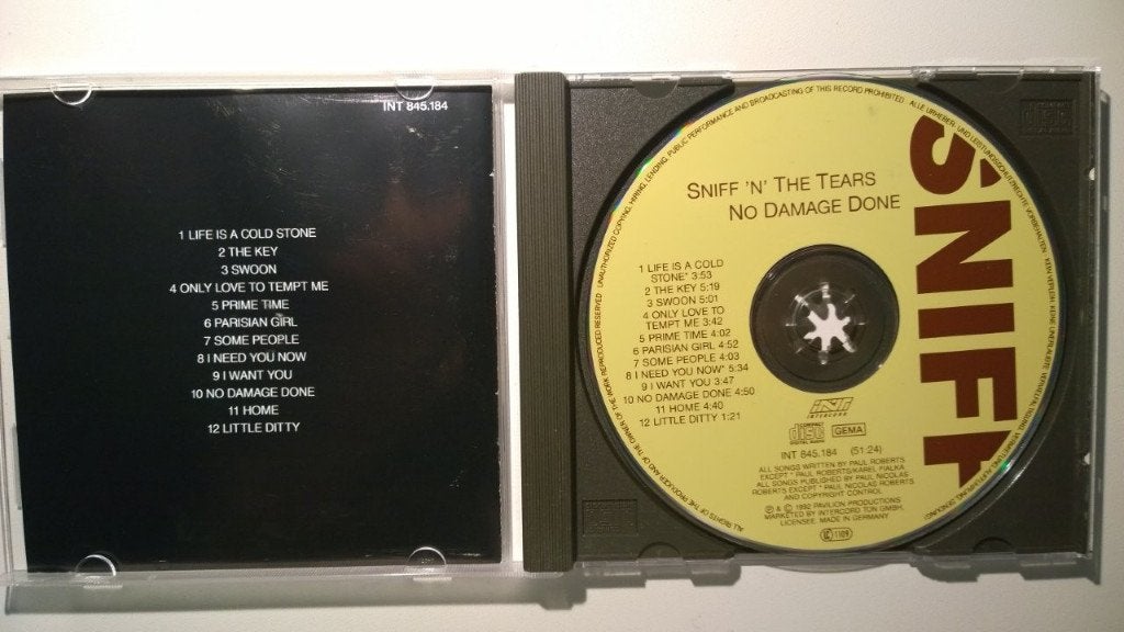 Sniff 'n' the Tears - No Damage Done, Ophalen of Verzenden, Zo goed als nieuw, Poprock, Album